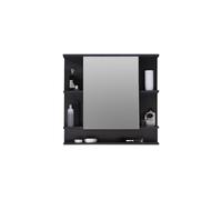 trendteam smart living 1330-403-21 Meuble Salle de Bain Miroir Armoire Murale Tetis Graphite Décor LxHxP 72x76x20 cm