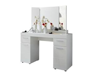 trendteam smart living Amanda Table de coiffeuse pour chambre d'enfant Blanc 120 x 141 x 41 cm