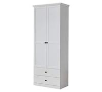 trendteam smart living - Armoire - Armoire - Baxter - Dimensions d'assemblage (LxHxP) 81 x 196 x 41 cm - Couleur Blanche - 186011801