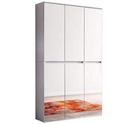 trendteam smart living - Armoire - Armoire - Miroir - Taille d'assemblage (LxHxP) 111 x 191 x 34 cm - Couleur Blanche - 171891101