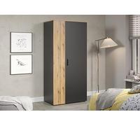 trendteam smart living Armoire en Bois Gris 90 x 195 x 55 cm