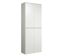 trendteam Smart Living multifonctionnelle Polyvalente-Armoire-Nevada d'assemblage (LxHxP) Couleur blanche-213215501, Bois d'ingénierie, Weiss, Dimensions (L x H x P) 74 x 191 x 34 cm