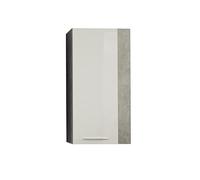trendteam smart living Armoire Murale avec Espace de Rangement, Blanc Brillant, 52 x 103 x 126 cm