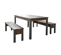 trendteam smart living - Banc - Salon - Prime - Dimensions d'assemblage (LxHxP) 140 x 44 x 35 cm - Couleur Old Wood avec Matera - 186805223