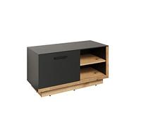 trendteam smart living - Banquette de vestiaire - Armoire - Synnax - Dimensions de Montage (LxHxP) 90 x 48 x 40 cm - Couleur Anthracite avec chêne Coast Evoke - 213431084