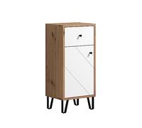 Trendteam Armoire de salle de bain Touch Blanc mat Chêne décor Contemporain