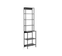 trendteam smart living Lorin Étagère Haute Noir Étagère sur Pied avec 6 Compartiments Ouverts 51 x 190 x 30 cm Offre Beaucoup d'espace de Rangement