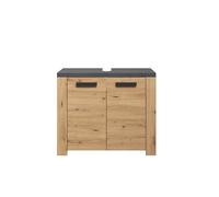 trendteam smart living - Meuble sous-Vasque - Salle de Bain - Suivre - Dimensions d'assemblage (LxHxP) 79 x 67 x 35 cm - Couleur chêne Artisanal avec matière - 2228301E2