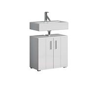 trendteam smart living - Meuble sous-Vasque - Salle de Bain - wons - Dimensions de Montage (LxHxP) 60 x 58 x 34 cm - Couleur Blanc Brillant - 220730101