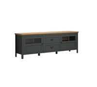 trendteam Smart Living - Meuble TV Lowboard Meuble TV - Stanton - Taille d'assemblage (LxHxP) 184 x 64 x 45 cm - Couleur Vert pin avec chêne Evoke - 220932204