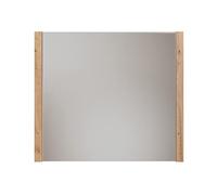 trendteam smart living - Miroir Mural - Armoire - Dakota - Dimensions d'assemblage (LxHxP) 78 x 69 x 4 cm - Couleur Blanc avec chêne Artisanal - 210645107