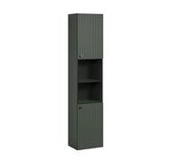 trendteam – Armoire haute PureBliss – Vert, aspect rainuré – 40 x 186 x 31 cm – Poignées métal