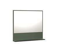 trendteam smart living - PureBliss - Miroir Mural - Vert - 80 x 74 x 14 cm - Miroir de Salle de Bain avec Surface de Rangement de 80 cm
