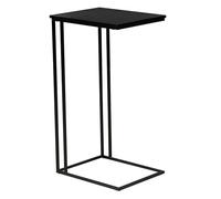 trendteam smart living Strike Table d'appoint Pratique en Forme de C Noir Table de Chevet au Design Peu encombrant 50 x 91 x 40 cm Table de Salon sur Structure métallique Robuste