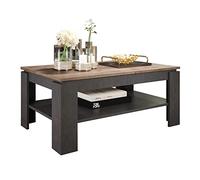 trendteam smart living - Table Basse Table de Salon - Salon - Universel - Taille d'assemblage (LxHxP) 110 x 47 x 65 cm - Couleur chêne Tabac avec Matera - 110011248