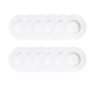 Maxi lot de 12 assiettes creuse Zen 23 cm - Trend'up - Blanc - Porcelaine Blanc G