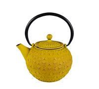 Théière en fonte 1 l avec fitre inox Octo jaune Trend'up