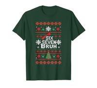 Trendy 67 Bruh Pull de Noël Moche Meme Six Seven Brain T-Shirt