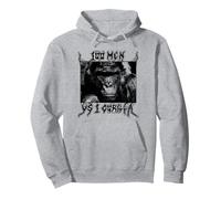 Trendy Apparel 100 Men VS 1 Gorilla Vintage Black Portrait Sweat à Capuche