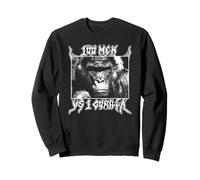 Trendy Apparel 100 Men VS 1 Gorilla Vintage White Portrait Sweatshirt