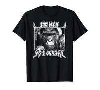 Trendy Apparel 100 Men VS 1 Gorilla Vintage White Portrait T-Shirt