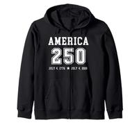 Trendy Apparel 4th of July America 250 July 4 1776-2026 Sweat à Capuche