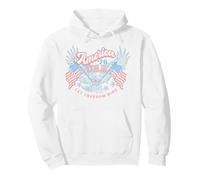 Trendy Apparel 4th of July America '76 USA Let Freedom Ring Sweat à Capuche