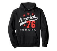 Trendy Apparel 4th of July America The Beautiful 76 Baseball Sweat à Capuche