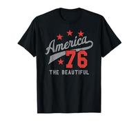 Trendy Apparel 4th of July America The Beautiful 76 Baseball T-Shirt
