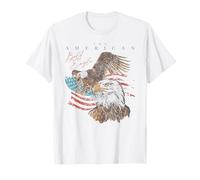 Trendy Apparel 4th of July The American Bald Eagle US Flag T-Shirt