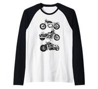 Trendy Apparel Cafe Racer Cruiser and Chopper Motorcycle Manche Raglan