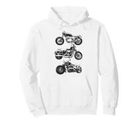 Trendy Apparel Cafe Racer Cruiser and Chopper Motorcycle Sweat à Capuche