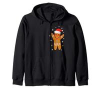 Trendy Apparel Christmas Happy Little Gingerbread Man Cookie Sweat à Capuche