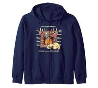 Trendy Apparel Christmas Home for The Holidays Dog Fireplace Sweat à Capuche