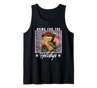 Trendy Apparel Christmas Home for The Holidays Sleeping Bear Débardeur