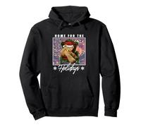 Trendy Apparel Christmas Home for The Holidays Sleeping Bear Sweat à Capuche