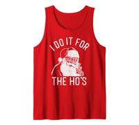 Trendy Apparel Christmas I Do It for The HO's Santa Clause Débardeur