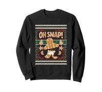Trendy Apparel Christmas Oh Snap Gingerbread Cookie Sweatshirt