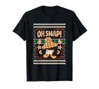 Trendy Apparel Christmas Oh Snap Gingerbread Cookie T-Shirt