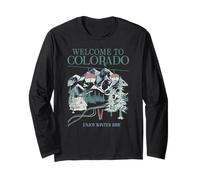 Trendy Apparel Christmas Welcome to Colorado Enjoy The Ride Manche Longue