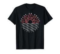 Trendy Apparel Coast to Coast Adventures Ocean Horizon Sun T-Shirt