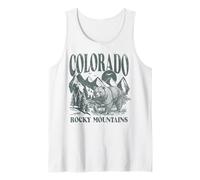 Trendy Apparel Colorado Rocky Mountains Bear and Forest Débardeur