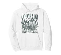 Trendy Apparel Colorado Rocky Mountains Bear and Forest Sweat à Capuche