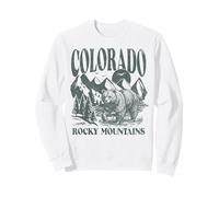 Trendy Apparel Colorado Rocky Mountains Bear and Forest Sweatshirt