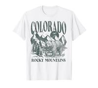 Trendy Apparel Colorado Rocky Mountains Bear and Forest T-Shirt