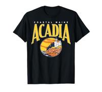 Trendy Apparel Costal Maine Acadia Lighthouse Ocean Sunset T-Shirt