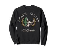 Trendy Apparel Death Valley California Bovine Longhorn Skull Sweatshirt