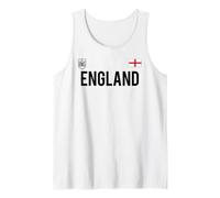 Trendy Apparel England Bold Text National Crest & Flag Badge Débardeur