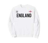 Trendy Apparel England Bold Text National Crest & Flag Badge Sweatshirt