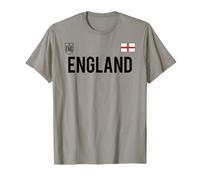 Trendy Apparel England Bold Text National Crest & Flag Badge T-Shirt